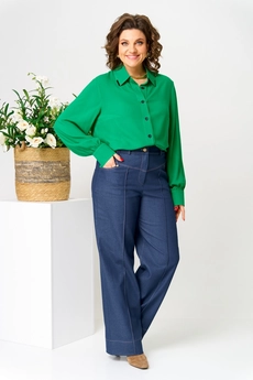 Рубашка 113 зеленый AVA fashion