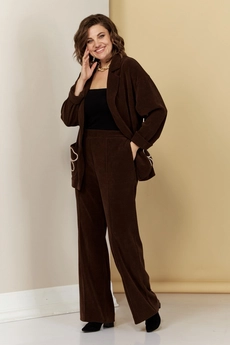 Брюки 084 коричневый AVA fashion