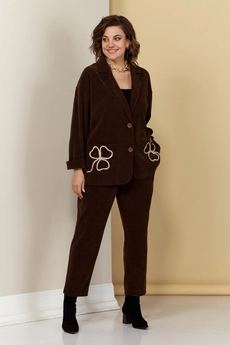 Брюки 085 шоколадный AVA fashion
