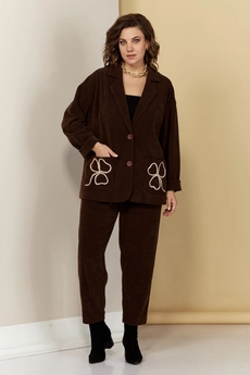 Брюки 085 шоколадный AVA fashion