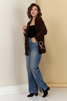 Пиджак 086 шоколадный AVA fashion