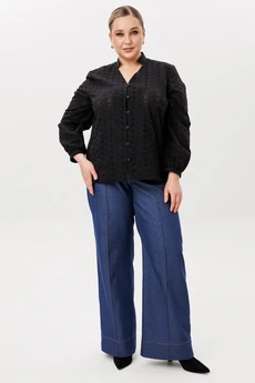 Блузка 168 черный AVA fashion