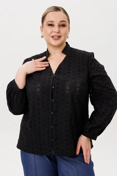 Блузка 168 черный AVA fashion