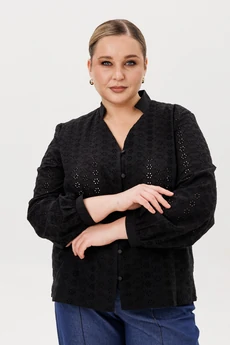 Блузка 168 черный AVA fashion