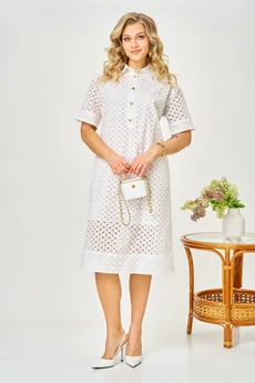 Платье 188 молочный AVA fashion