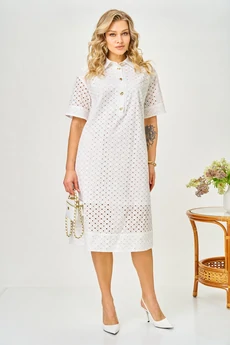 Платье 188 молочный AVA fashion