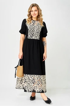 Платье 192 черный AVA fashion