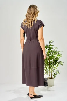 Платье 199 баклажановый AVA fashion