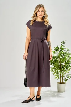 Платье 199 баклажановый AVA fashion