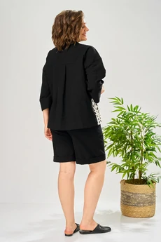 Костюм с шортами 203 черный AVA fashion