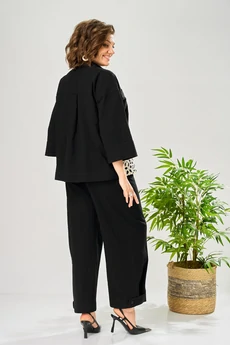 Костюм брючный 204 черный AVA fashion