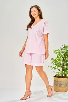 Костюм с шортами 206 розовый AVA fashion