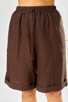 Костюм с шортами 208 коричневый AVA fashion