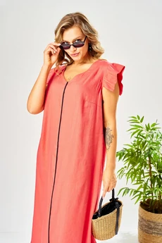 Платье 209 коралловый AVA fashion