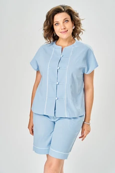 Костюм с шортами 216 голубой AVA fashion