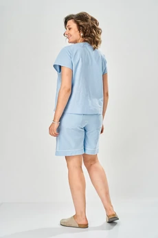 Костюм с шортами 216 голубой AVA fashion