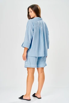 Костюм с шортами 218 голубой AVA fashion