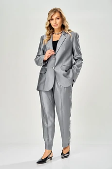 Костюм брючный 220 серый AVA fashion