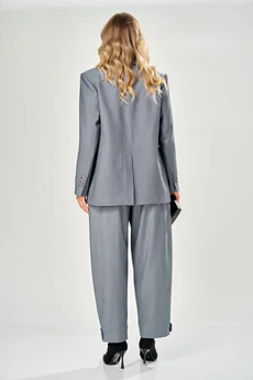 Костюм брючный 222 серый AVA fashion