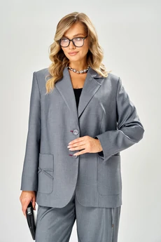 Костюм брючный 222 серый AVA fashion