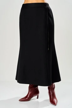 Костюм с юбкой 223 черный AVA fashion