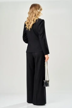 Костюм брючный 224 черный AVA fashion