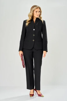 Костюм брючный 225 черный AVA fashion