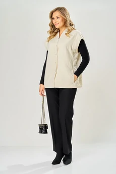 Жилет 228 молочный AVA fashion