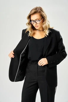 Костюм брючный 233 черный AVA fashion