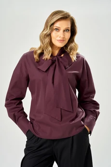 Блузка 235 бордовый AVA fashion