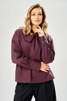 Блузка 235 бордовый AVA fashion