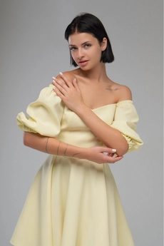 Платье  55294 желтый AVEEVA