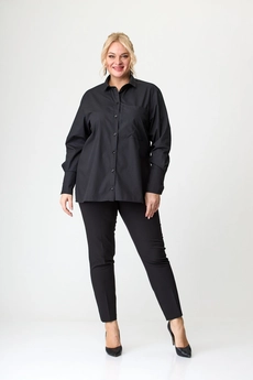 Рубашка 0301 черный AVENUEfashion