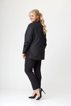Рубашка 0301 черный AVENUEfashion