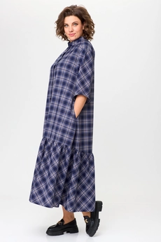 Платье 0132 синий AVENUEfashion