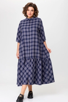 Платье 0132 синий AVENUEfashion
