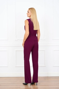 Костюм брючный 933 винный AZZARA