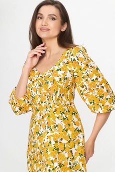 Платье 1012 желтые кувшинки Abbi