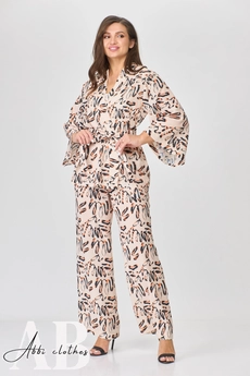 Костюм брючный 5007 пудра Abbi