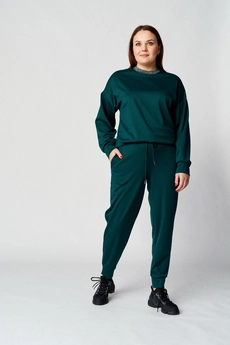 Спортивный костюм 102 зеленый Almirastyle