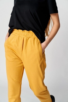 Брюки 150 горчица Almirastyle