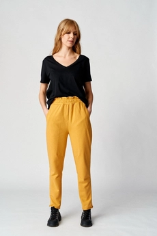 Брюки 150 горчица Almirastyle