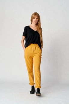 Брюки 150 горчица Almirastyle