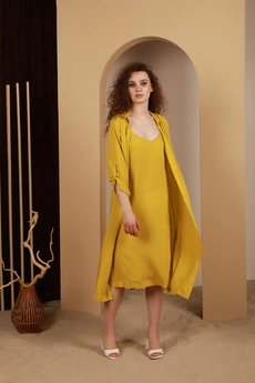 Платье 181 горчица AmberA