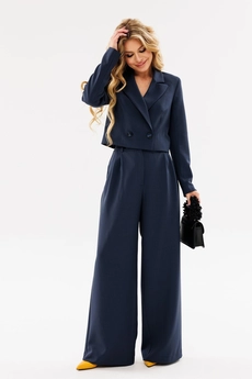 Костюм брючный 2080-1 графит Ambera style