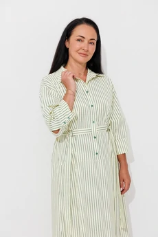 Платье 1150 желтый + полоска Ambera style