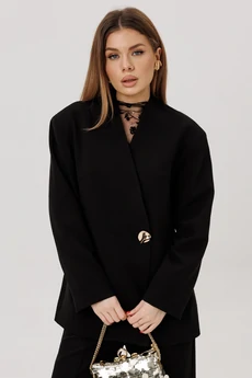 Костюм брючный 2051 черный Ambera style