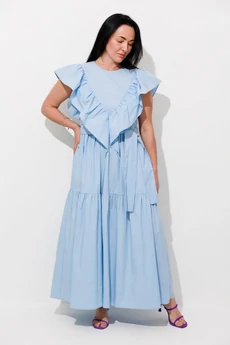 Платье 1149 голубой Ambera style