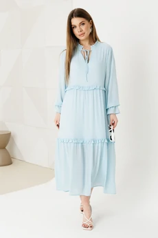 Платье 1130-2 голубой Ambera style