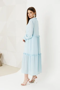 Платье 1130-2 голубой Ambera style